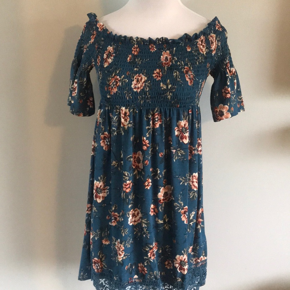 Off the shoulder floral dress